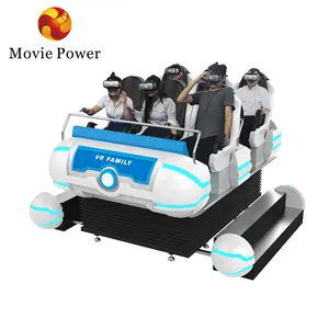 吸引注意力9D Vr运动模拟器4自由度游戏机6座9D电影院虚拟现实椅设备