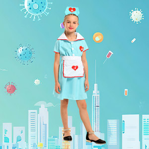 Costumes pour enfants Jour de carrière Costumes d'Halloween Uniforme de petite <span class=keywords><strong>infirmière</strong></span> aimante - Product Image 1