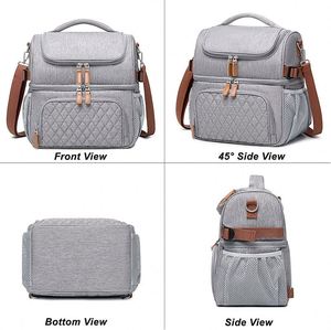 Fashion Dreams England Style Outdoor Insulated <b>Lunch</b> <b>Bag</b> for Men Women Large Leak-Proof Double Deck Cooler Tote <b>Bag</b> Work All - Product Image 3