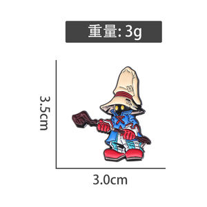 Sging Pinnen Laatste Fantasie Email Pin Wolk Strijd Buster Zwaard Meteoor Chocobo Rode Mage Vivi Badge Shinra Aanval Menu Broche - Product Image 6