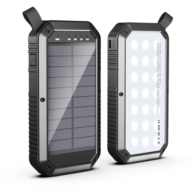 ES981 Solar Powerbank 10000mah Outdoor First-aid Device Portable Solar Power Bank