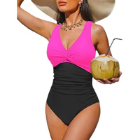 Nouvel ensemble bikini une pièce 2026 sexy imprimé léopard style européen amincissant pour femme, maillot de bain de plage