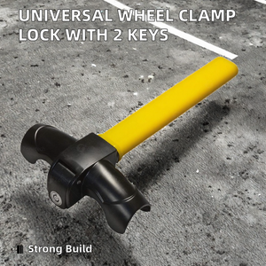 Pince de <span class=keywords><strong>roue</strong></span> de pneu de sécurité antivol universelle Serrure de volant en acier 2 clés convient à la plupart des véhicules 3-10 jours Poignée de vitesse de <span class=keywords><strong>voiture</strong></span> - Product Image 3