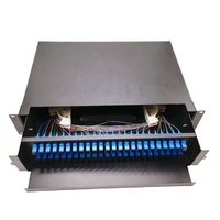 Kabinet ODF Serat Optik 12 Core SC/FC/ST/LC Outdoor 24 Port Patch Panel Kotak Terminasi Distribusi Serat