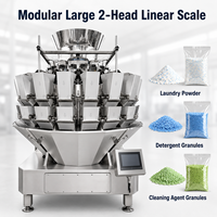 Machine de pesage quantitative entièrement automatique de haute précision à 20 têtes et 2,5 L pour l'emballage de sacs de produits alimentaires et de lessive en ligne de conditionnement