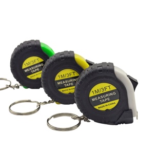 Mini cinta métrica retráctil <span class=keywords><strong>de</strong></span> 3 pies con llavero, tamaño <span class=keywords><strong>de</strong></span> bolsillo, 1 M, barra <span class=keywords><strong>de</strong></span> medición para niños, acero ABS pulgadas, centímetros, Sistema Métrico - Product Image 4