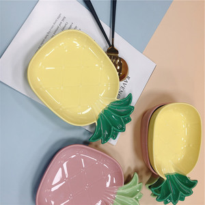 Assiette à dessert en porcelaine en forme d'ananas <span class=keywords><strong>macaron</strong></span> moderne pour usage domestique en gros en usine - Product Image 3