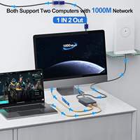 Adaptateur Ethernet Starlink Gen 2 de haute qualité, répartiteur RJ45 2 ports, vitesse 1 Gbps, concentrateur Internet satellite pour deux appareils