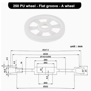 รอกสายพานกลม SenGuang D250 ทำจาก PU สำหรับงานดึงลวด ปรับแต่งได้ - Product Image 2