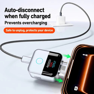 X02 140W Full Charge Separator Pop-up <b>Charger</b> Adapter <b>Type</b>-<b>C</b> <b>Fast</b> charging power supply for Mobile Real-time Digistal Display - Product Image 5