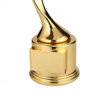 2021 brass trophy sheet metal presentation wooden shield metal trophy