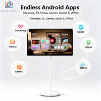 Afficheur numérique LCD 32 pouces avec écran tactile 10 points, système d'exploitation Android, animation intégrée, CMS intégré pour une utilisation en intérieur/extérieur, publicité mobile
