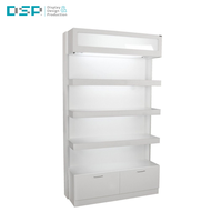 Support d'affichage en bois à plusieurs niveaux avec éclairage LED personnalisable, fabriqué en usine au Vietnam, pour les magasins de détail