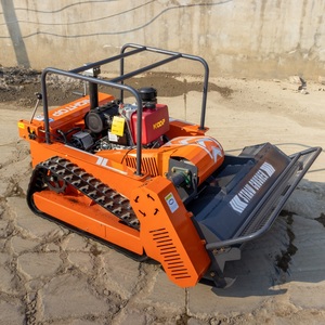 Vente directe usine Tondeuse à gazon à chenilles à moteur avec lame rotative, largeur de coupe 800/1000/1200mm, télécommandée, type Go-Kart - Product Image 3