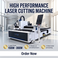 Machine de découpe laser à fibre 1500W-3000W pour tôles et plaques d'aluminium, découpeuse laser à fibre CNC 3015 pour la construction navale