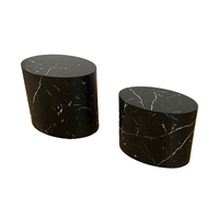 Combinaison d'autocollants 3D P2 MDF haut de gamme de luxe léger Ensemble de table basse Meubles d'art créatif pour le salon