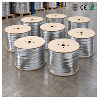 Câble de branchement extérieur FTTH UKCC GJYXFCH 1, 2 ou 4 fibres optiques non métalliques pour accès aérien