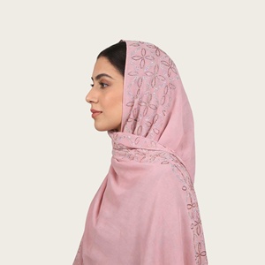 Nuovo Foulard in Chiffon di Poliestere con Strass Geometrici, Stile Etnico, Elegante e Traspirante per Donne, Hijab Morbido - Product Image 5