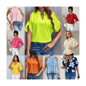 Nuovo Modello 2026: Camicetta da <span class=keywords><strong>Donna</strong></span> con Grandi Fiori 3D, Elegante e Versatile, Top alla Moda - Product Image 6