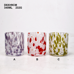 <span class=keywords><strong>Barattoli</strong></span> <span class=keywords><strong>di</strong></span> <span class=keywords><strong>Vetro</strong></span> Soffiato a Mano per Candele, Colorati ed Eleganti, Ecologici, Vuoti, per Decorazioni Natalizie e Domestiche - Product Image 2