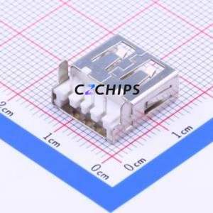 905-261A1011D10100 USB Connector Through hole Component (THT) Connector Type-A USB 2.0 Female Sink Board - Product Image 1