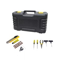 Kit d'urgence automobile, compresseur d'air de voiture à double cylindre, pompe à pneus, gonfleur d'air automatique avec lumière LED, outil de réparation de pneus