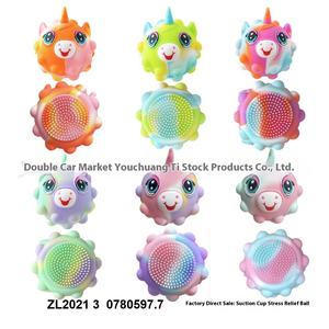 عبر الحدود 3D مضيئة سيليكون الكرة الضغط الكرة القوارض يونيكورن قرصة الموسيقى لعبة الضغط - Product Image 4