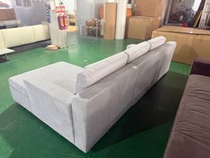 Sofá en Forma de L de 3 Plazas, Moderno y Personalizado, con Tapicería de Alta Calidad, Esponja y Estructura de Madera Sólida, Diseño Cuadrado para Casa o Apartamento - Product Image 4