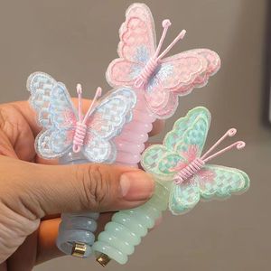 Coletero de Plástico Duradero con Diseño de Mariposa <span class=keywords><strong>para</strong></span> <span class=keywords><strong>Niñas</strong></span>, Lazos <span class=keywords><strong>para</strong></span> el Cabello Rizado, <span class=keywords><strong>Flores</strong></span> <span class=keywords><strong>para</strong></span> el Cabello - Product Image 1