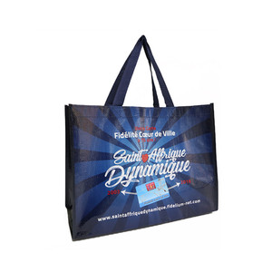 Toptan ucuz kullanımlık özel Logo promosyon süpermarket bakkal alışveriş 100 Gsm olmayan dokuma T tişört çanta - Product Image 4