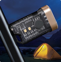 Mini lampe LED magnétique à clipser sur casquette, rechargeable par Type-C, lampe torche portable pour porte-clés