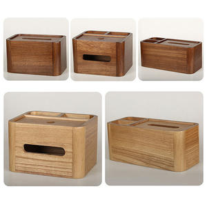 Caja de pañuelos rectangular de madera maciza Huina, diseño moderno, color personalizable, impresión digital, duradera, ahorradora de espacio, uso multipropósito - Product Image 6
