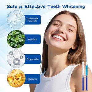 Kit de 12 Jeringas de Gel Blanqueador Dental, Recargas de Gel Blanqueador de 3 ml para Dientes Sensibles, Funciona con Luz LED y Bandeja - Product Image 4