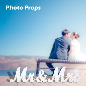 DAMAI <span class=keywords><strong>Mr</strong></span> & <span class=keywords><strong>Mrs</strong></span> Sign para mesa de boda Large <span class=keywords><strong>Mr</strong></span> and <span class=keywords><strong>Miss</strong></span> Letras de madera Decoración de fiesta Casado Signo Aniversario Decoración de fiesta - Product Image 4