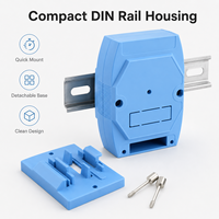 Boîtier de commande industriel en ABS IP54 pour montage sur rail DIN, fabrication durable et de qualité supérieure, pour installation en armoire industrielle