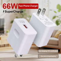 DENIXI Pd 66w USB C Charge rapide Port USB Chargeur mural pour téléphones mobiles et ordinateurs portables Chargeur rapide