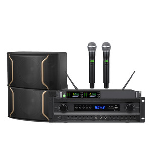CLK Conference System 50 Sq M <b>Speaker</b> With Amplifier And Handheld <b>Microphones</b> For Public Address - Product Image 1