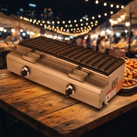 Machine à hot-dogs portable mini en gros, en acier inoxydable (qualité 304), multi-combustibles, machine à snacks avec revêtement de qualité alimentaire, facile à utiliser