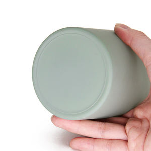 Siap dikirim stoples kaca dalam ruangan kosong untuk stoples lilin kaca buram dengan tutup abu-abu - Product Image 2