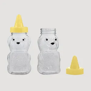 60ml Cartoon <strong>Bear</strong> Bottle Pet Transparent Mini Sample Exquisite <strong>Honey</strong> Bottle Plastic Pet Bottle With Screw Lid - Product Image 3