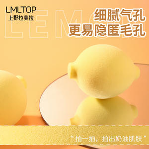 Éponge de maquillage LMLTOP Lemon, grande, hydrophile, avec étui de rangement en forme d'œuf pour application à l'eau A80277 - Product Image 4