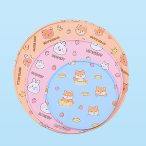 JZ Eco Friendly Pet Gel Coole Matte Runde Cartoon Design Multifunktion kühlung Anti bakteriell Rutsch fest - Product Image 1