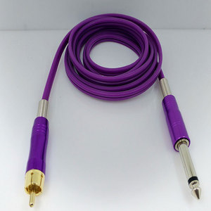 Kissure 1.8m tatsoul RCA jack machine à tatouer interface câble Clip cordon interrupteur crochet <span class=keywords><strong>ligne</strong></span> pour kit de Conversion alimentation - Product Image 4