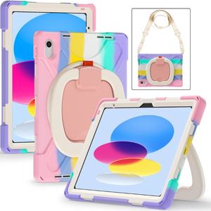 ทนทานหนักซิลิโคนกันกระแทกกรณีแท็บเล็ตสำหรับ <span class=keywords><strong>Apple</strong></span> <span class=keywords><strong>iPad</strong></span> <span class=keywords><strong>10</strong></span>รุ่น2022 10th <span class=keywords><strong>Gen</strong></span> <span class=keywords><strong>10</strong></span>.9นิ้วปกหลังกรณี - Product Image 3