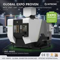 Centro de Mecanizado Vertical CNC de 5 Ejes HDC-600F5, Fresadora con Mesa Trunnion para Uso Industrial