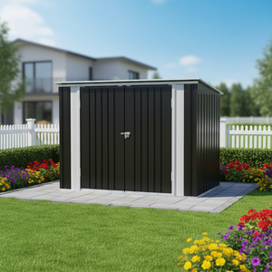 <span class=keywords><strong>Caseta</strong></span> Metálica Horizontal de 6 x 3 Pies, <span class=keywords><strong>Caseta</strong></span> de Almacenamiento Exterior con Puertas Dobles con Cerradura y Bisagras de Fácil Elevación <span class=keywords><strong>para</strong></span> Contenedores de Basura - Product Image 2