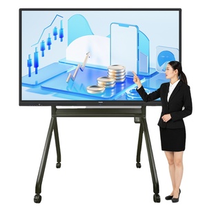 55 65 75 86 98-inch Android Touchscreen <b>TV</b> Smart Education Whiteboard Interactive Flat Display for Teaching and Conference - Product Image 1