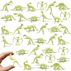 Juguetes de Modelos de Dinosaurios del Mundo Congelado, Pterodáctilo, Tiranosaurio Rex, Plástico, 12 Piezas, Modelos de Esqueletos de Dinosaurios, Adornos Originales - Product Image 1