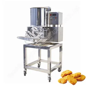 Burger Make Line Chicken Nugget And Burger Shape Machine Meat Processing Line For Chicken Nuggets