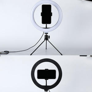 Anneau <span class=keywords><strong>lumineux</strong></span> LED de 10 pouces pour la beauté, la vidéo, les selfies, avec <span class=keywords><strong>trépied</strong></span>, température de couleur réglable et portable pour le maquillage et la photographie - Product Image 5